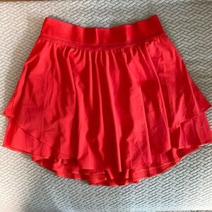 Lululemon court rival high-rise skirt long - carnation red